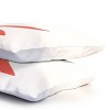 Deny Designs Standard April Lane Art Block Red Monogram K Microfiber Printed Pillow Sham - 3 of 3