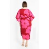 Women's Plus Size Kimberly Print Maxi Dress - pink | CITY CHIC - 3 of 4