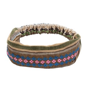 Unique Bargains Women's Stripes Wide Headband 1 Pc - 1 of 4