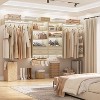 Besiost Closet Organizer System with Wood Drawers, Wall-mounted Laundry Room Storage Shelving - 4 of 4