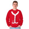 Ugly Christmas Santa Claus Costume Sweatshirt for Men or Women Brisco Brands - 4 of 4