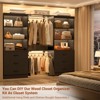Aheaplus 71'' Tall Storage Bookcase, Bookshelf with 3-Tier Open Shelves and 3 Drawers, Wood Storage Cabinet - 4 of 4