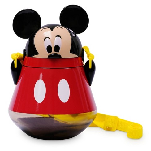 Disney Mickey Mouse & Friends 22oz Plastic Flip Top Tumbler with Strap Red - image 1 of 3