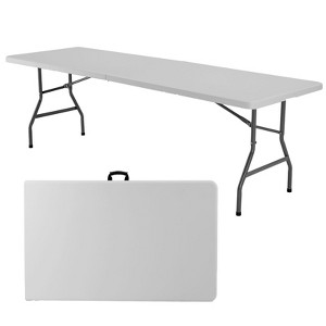 JIONJOY Folding Table, Outdoor Indoor Heavy Duty Portable with Carrying Handle for Camping - 1 of 4