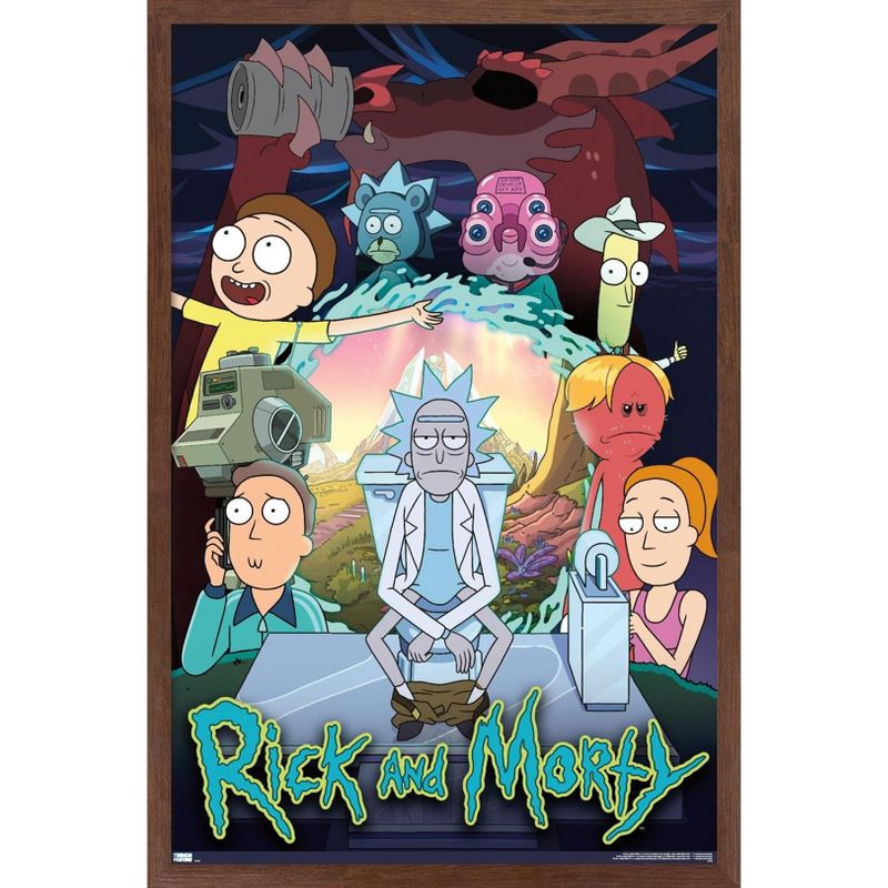 Trends International Rick And Morty - Season 4 Group Framed Wall Poster Prints, 1 of 7
