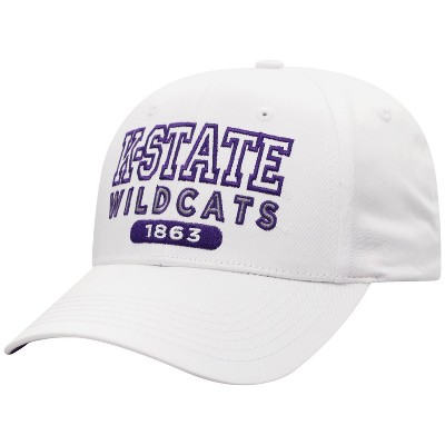  NCAA Kansas State Wildcats Men's White Twill Structured Snapback Hat 