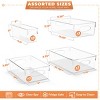 Sorbus 15 Pack Clear Plastic Storage Bins with Handle  - Perfect for kitchen, bathroom, pantry & more - 3 of 4