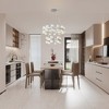 PAKOKULA Modern 36-Light Chrome Finish 2-Tier Wagon Wheel Chandelier with Clear Cystal Shades with bulbs included - 4 of 4
