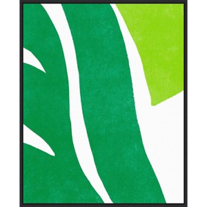 Amanti Art 23"x28" Color Cuts II by June Erica Vess Framed Canvas Wall Art Print : Modern Lithograph with Botanical Theme - 1 of 4