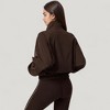Anna-Kaci Active Women's Zip-Up Activewear Jacket with High Collar Long Sleeves and Relaxed Elastic Hem for Workout Wear - 4 of 4