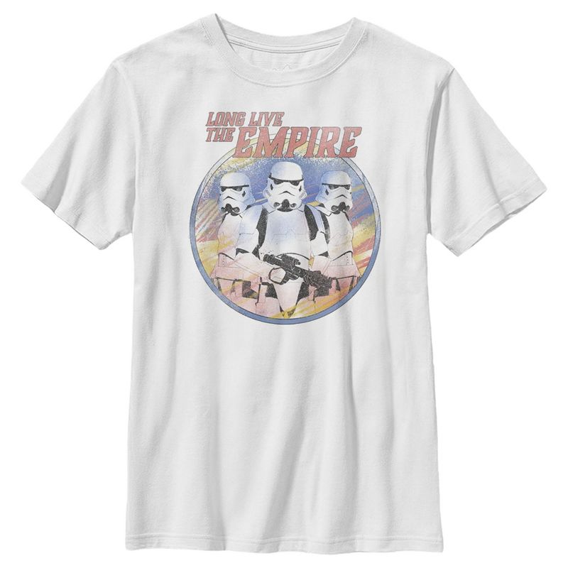 Boy's Star Wars The Mandalorian Stormtroopers Long Live The Empire T-Shirt, 1 of 6