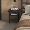 HOMLUX 2PCS Modern Bedside End Table Nightstand with Removable Drawer & Open Shelf - 4 of 4
