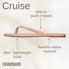 CUSHIONAIRE Cruise Flip Flops for Women Footwear | Vacation Beach Essentials | Casual Sandals with Wide Widths - 4 of 4