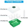 Unique Bargains Breathable Light-Transmissive Corrosion-Resistant Durable Seeding Tray 5 Pcs - 3 of 4