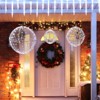 Tangkula 3 Pcs Lighted Christmas Balls w/435 LEDs 3 Light Color 8 Dynamic Modes for Porch - 3 of 4