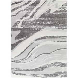 Balta Rugs 5'3"x7' Bender Abstract Plush Area Rug Cream - 1 of 4