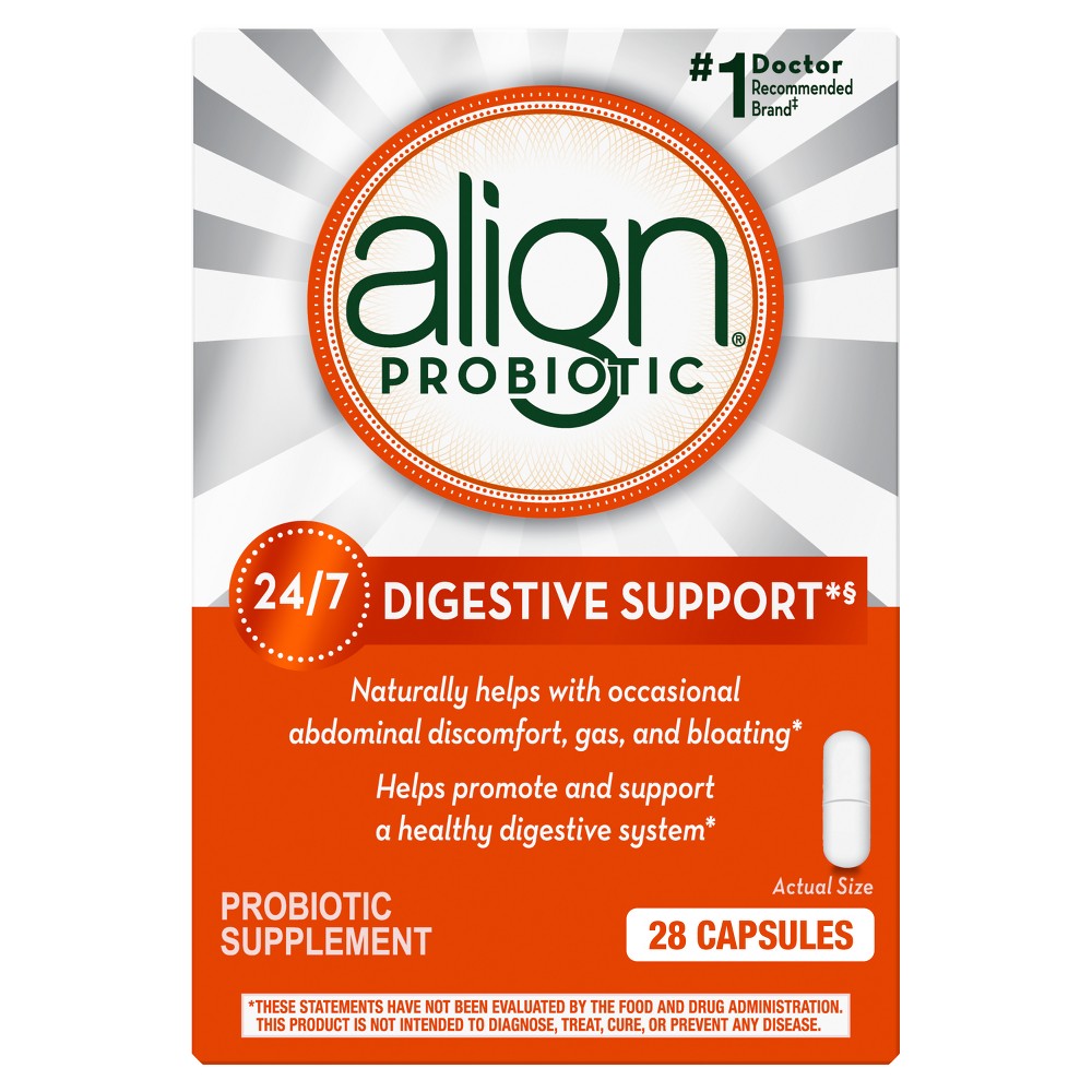 Photos - Vitamins & Minerals Align Daily Probiotic Supplement - Capsules 