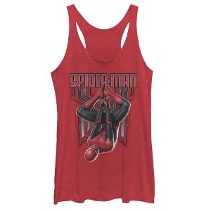 Women's Marvel Spider-Man: Far From Home Hang Racerback Tank Top - 1 of 3