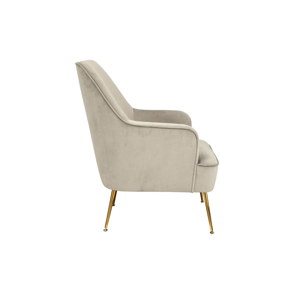 Rebecca Velvet Leisure Chair in Grey | Alpine Furniture - thumbnail 5