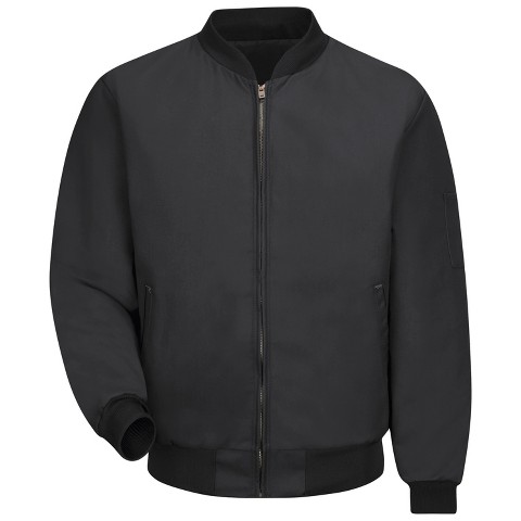 Red Kap Perma-Lined Team Jacket, Black - 4X Large