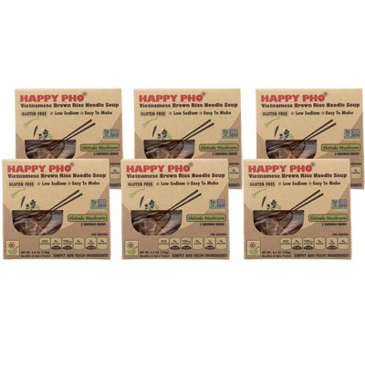 Star Anise Foods Happy Pho Shiitake Mushroom Vietnamese Brown Rice Noodle Soup - Case of 6/4.5 oz