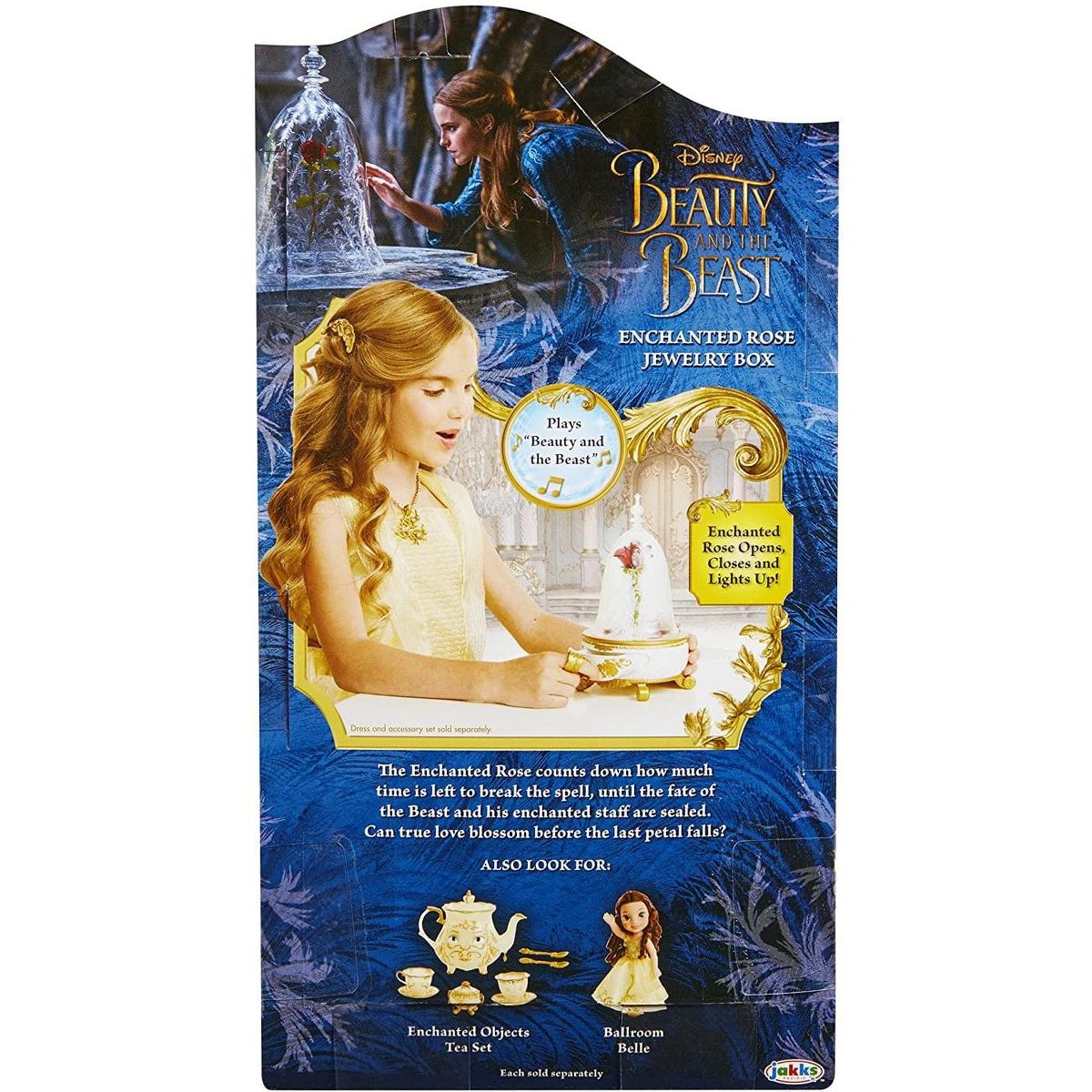 Walt Disney Co Disney Beauty and the Beast Lights & Sound Enchanted Rose Jewelry Box - thumbnail 4