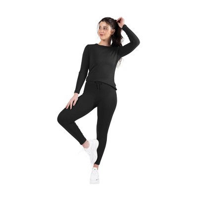 Kickoff Thermal Underwear for Women Long Johns for Women Thermal Top Bottom Fleece Lined Base Layer Set Moisture-Wicking Pajamas Cold Weather