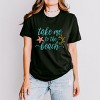 Simply Sage Market Take Me To The Beach Short Sleeve Tee - S - Black - 2 of 4
