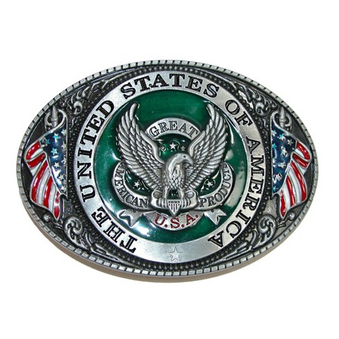 Ctm Usa American Eagle Belt Buckle, Silver : Target