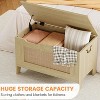 Storage Chest,Toy Chest for Boys Girls, Kids Wood Large Toy Box, Storage Bench with Hinge,Storage Trunk for Entryway, Living Room - 4 of 4