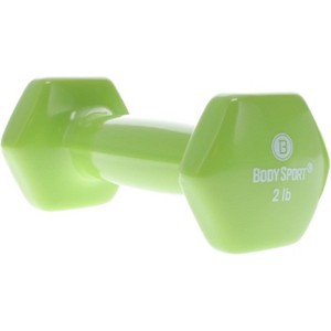 Body Sport Vinyl Coated Dumbbell Weight, Strength Training Equipment for Home Gym - 1 of 4