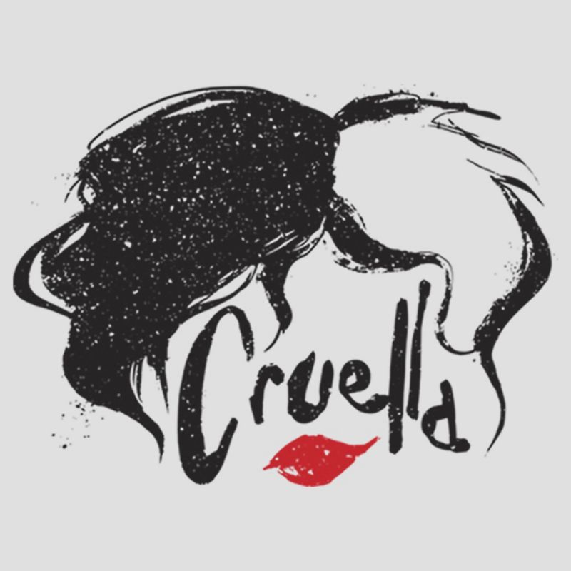 Women's Cruella Red Lips Logo Racerback Tank Top, 2 of 5