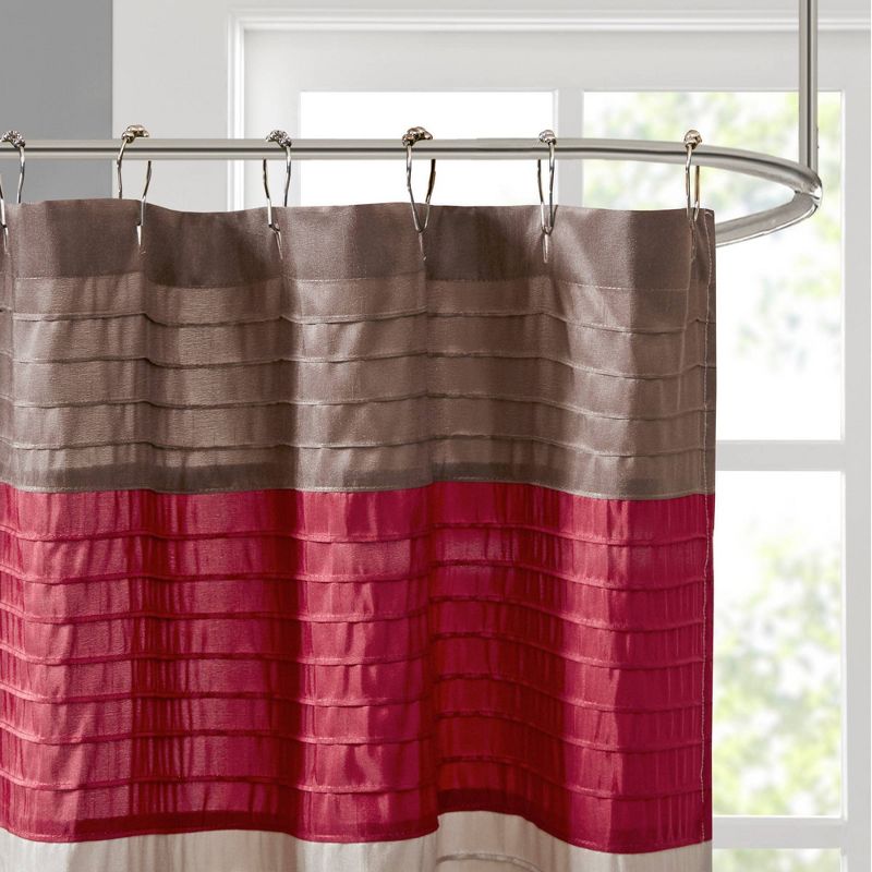 Polyester Faux Silk Shower Curtain, 3 of 7