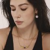 Plated Charm Necklace for Women - HTUTWOO™ 18K Gold Pendant Necklace, for Everyday Birthday Holidays Gifts - 3 of 4