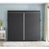 VIPEK V40C Plus Heavy Duty Clothes Rack with Cover, Extra Large Covered Wardrobe Closet Black Rack with Polyester Fabric Cover, Max Load 1300lbs - 3 of 4