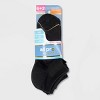 All Pro Women's Extended Size Aqua FX Heel Toe Cushioned 6+2 Bonus Pack No Show Athletic Socks - Black 8-12 - image 2 of 3