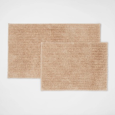 Photo 1 of 2pk Quick Dry Bath Rug Set - Threshold™24 Inches (L) x 17 Inches (W)
34 Inches (L) x 20 Inches (W)