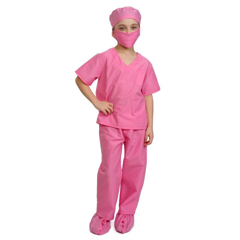Dress Up America Pink Doctor and Nurse Costume Scrubs For Toddler Girls, 3 of 4