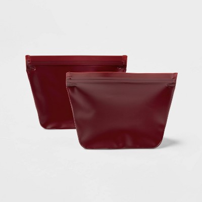 Photo 1 of 2pk Reusable Sandwich Bags Maroon - Room Essentials
4 Sets