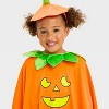 2pc Toddler Blacklight Responsive Pumpkin Poncho Halloween Costume Kit - Hyde and EEK! Boutique™ - 3 of 3