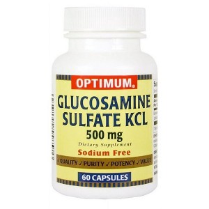 Optimum Glucosamine Sulfate KCL 500mg Capsules, 60 Ct - 1 of 3