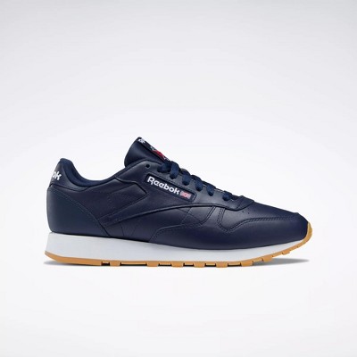 Reebok Classic Leather Shoes Mens Sneakers 12 Vector Navy / Ftwr White ...