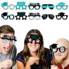 Big Dot of Happiness 2025 Teal Graduation Glasses - Paper Card Stock Party Photo Booth Props Kit - 10 Count - image 2 of 4