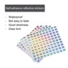 Unique Bargains Office Home Warehouse Self-Adhesive Reflective Sticker 10 Sheets - 3 of 4
