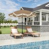 Clihome 9 Ft.Outdoor Patio Bohemian Fringed Umbrella with Crank Lift,UV Resistance,Waterproof and Fade-Resistant Canopy,Without Base - 2 of 4
