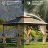 GustoWave Outdoor 11x11 Ft Pop Up Gazebo Canopy Tent for Patio, Garden - 2 of 4