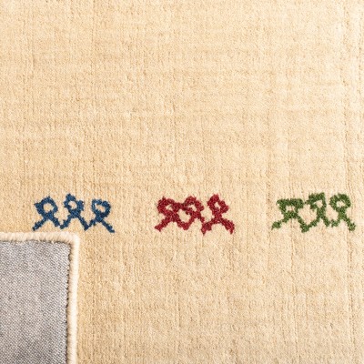 Himalaya Cream Hand-Knotted Wool 8' x 10' Area Rug