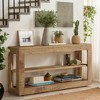 Hommoo 63" Farmhouse Console Table, 3-Tier Storage Entryway Sofa Table - 4 of 4