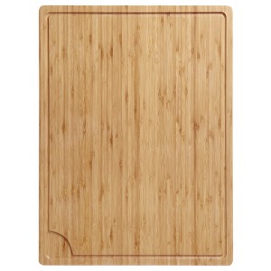 100% Organic Bamboo Cutting Board, 24x18 Inch Over the Sink Chopping Board/Carving Board with Handle and Juice Groove for Turkey,Meat,Vegetables,BBQ - 1 of 4