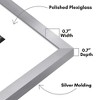 Americanflat 16x20 Picture Frame with Polished Plexiglass - Use as 6x8 Frame with Mat or Display 16x20 Photo Without Mat - Silver - 3 of 4